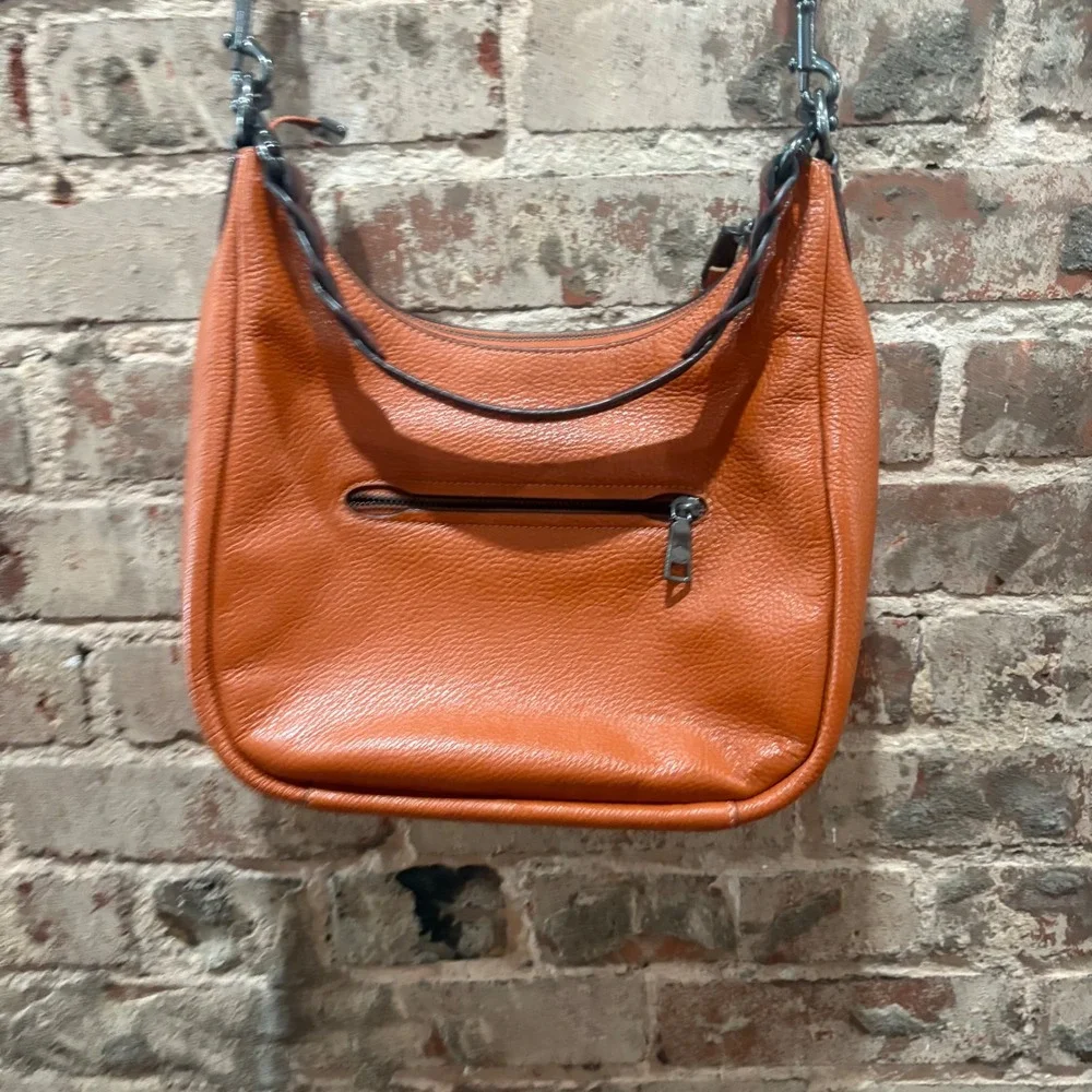 COACH Jules Hobo Sunset‎ Pebble Leather Snake Embossed Straps Purse C1571 - Picture 15 of 16